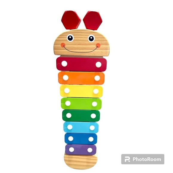 Melissa & Doug Caterpillar Rainbow Color Xylophone With Instructional Card - Picture 2 of 7